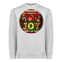 Heather Grey Christmas joy and hot chocolate Heavyweight Sweatshirt - AdoDesignShop