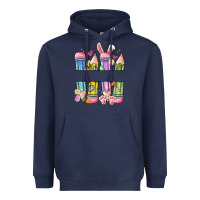 Navy easter teacher pencils Heavyweight Hoodie - Artiststas