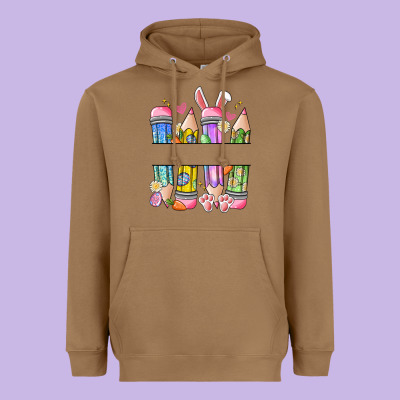 Easter Teacher Pencils Heavyweight Hoodie Designed By Artiststas