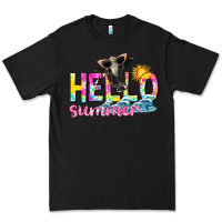 Black hello summer Premium Tee - texasbilliewilder