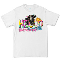White hello summer Premium Tee - texasbilliewilder