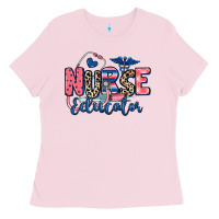 Bubblegum Pink nurse educator Ladies Tee - RanaPortraitStore