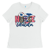 White nurse educator Ladies Tee - RanaPortraitStore