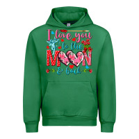 Emerald I love you to the moon and back Valentine's Day Urban Hoodie - HowdyJamesFarm