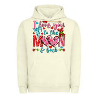 Pigment Pistachio I love you to the moon and back Valentine's Day Urban Hoodie - HowdyJamesFarm
