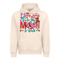 Sandshell I love you to the moon and back Valentine's Day Urban Hoodie - HowdyJamesFarm