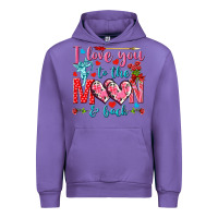 Tulip I love you to the moon and back Valentine's Day Urban Hoodie - HowdyJamesFarm