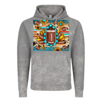 Cloud Rock football cowhide sunflower Vintage Hoodie - JahusDesignShop