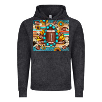 Vintage Black football cowhide sunflower Vintage Hoodie - JahusDesignShop