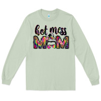 Matcha hot mess mom messy bun Long Sleeve Tee - JahusDesignShop