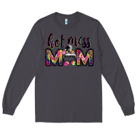 Smoke hot mess mom messy bun Long Sleeve Tee - JahusDesignShop