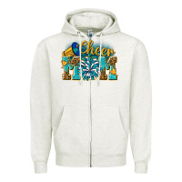 Oatmeal Heather cheer mom Zipper Hoodie - NancyCooperArtShop