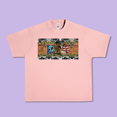 Soldier Dad License  Plate Urban Heavy Tee Designed By Artiststas