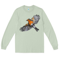 Matcha Flying American Robin Long Sleeve Tee - LillyAllenDesigns