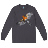 Smoke Flying American Robin Long Sleeve Tee - LillyAllenDesigns