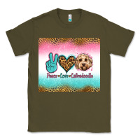 Army Green peace love labradoodle Classic Tee - Jasminsmagicworld