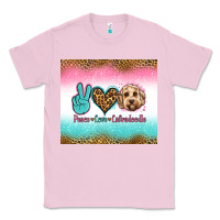 Bubblegum Pink peace love labradoodle Classic Tee - Jasminsmagicworld