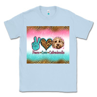 Dusty Blue peace love labradoodle Classic Tee - Jasminsmagicworld