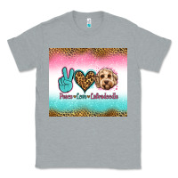 Heather Grey peace love labradoodle Classic Tee - Jasminsmagicworld