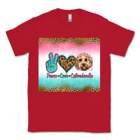 Red peace love labradoodle Classic Tee - Jasminsmagicworld