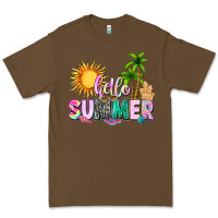 Cacao hello summer with sun Premium Tee - texasbilliewilder