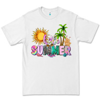 White hello summer with sun Premium Tee - texasbilliewilder