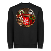 Black Christmas hot chocolate and chocolate Heavyweight Sweatshirt - AdoDesignShop