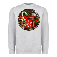 Heather Grey Christmas hot chocolate and chocolate Heavyweight Sweatshirt - AdoDesignShop