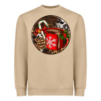 Mushroom Christmas hot chocolate and chocolate Heavyweight Sweatshirt - AdoDesignShop