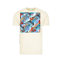 Vintage Arctic dolphin and crab seamless pattern Vintage Tee - BundleAndBundleShop