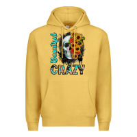Antique Gold beautiful crazy skull Premium Hoodie - JahusDesignShop