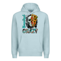 Blue Mist beautiful crazy skull Premium Hoodie - JahusDesignShop