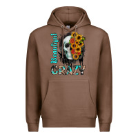 Chestnut beautiful crazy skull Premium Hoodie - JahusDesignShop