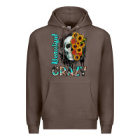 Coffee beautiful crazy skull Premium Hoodie - JahusDesignShop