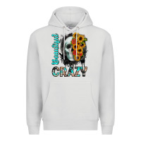 Dove Grey beautiful crazy skull Premium Hoodie - JahusDesignShop