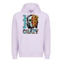 Lilac beautiful crazy skull Premium Hoodie - JahusDesignShop