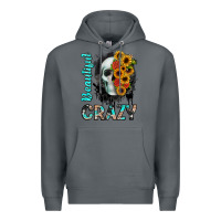 Rock beautiful crazy skull Premium Hoodie - JahusDesignShop