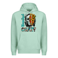 Seafoam beautiful crazy skull Premium Hoodie - JahusDesignShop