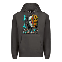 Smoke beautiful crazy skull Premium Hoodie - JahusDesignShop
