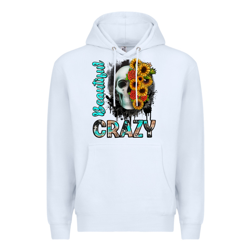 Beautiful Crazy Skull Premium Hoodie by JahusDesignShop | Teevron