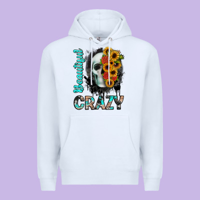 Beautiful Crazy Skull Premium Hoodie Designed By Jahusdesignshop