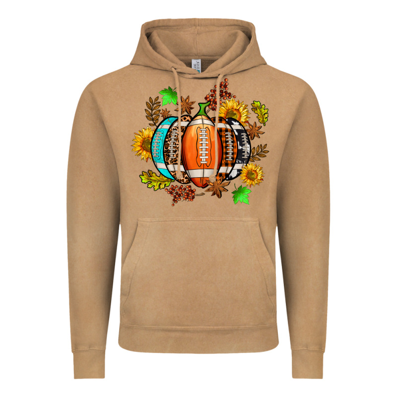Fall Football Sunflower And Fall Vintage Hoodie by AdoDesignShop | Teevron