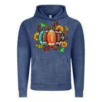 Vintage Denim fall football sunflower and fall Vintage Hoodie - AdoDesignShop