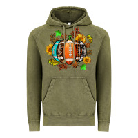 Vintage Olive fall football sunflower and fall Vintage Hoodie - AdoDesignShop