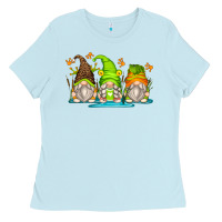 Baby Blue frog gnomes Ladies Tee - Zillion Design Studio