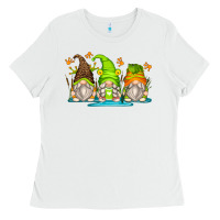 White frog gnomes Ladies Tee - Zillion Design Studio