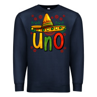 Navy uno my first mexican birthday Premium Sweatshirt - Jasminsmagicworld
