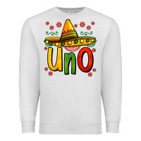 Oatmeal Heather uno my first mexican birthday Premium Sweatshirt - Jasminsmagicworld