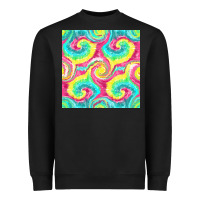 Black Tie Dye Seamless Pattern Heavyweight Sweatshirt - BundleAndBundleShop