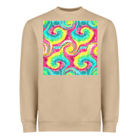 Mushroom Tie Dye Seamless Pattern Heavyweight Sweatshirt - BundleAndBundleShop